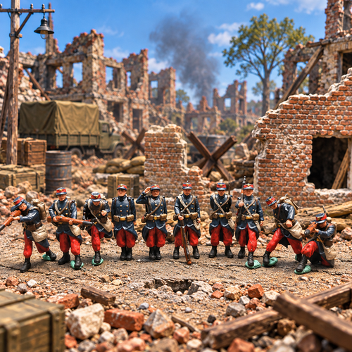 1914 French Soldiers – 1/72 Scale Set of 10