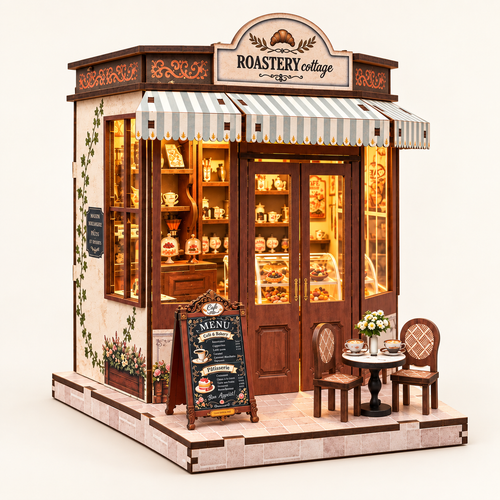 Roastery Cottage DIY Miniature Model Kit - 229 Pieces