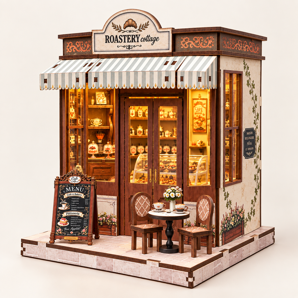 Roastery Cottage DIY Miniature Model Kit - 229 Pieces