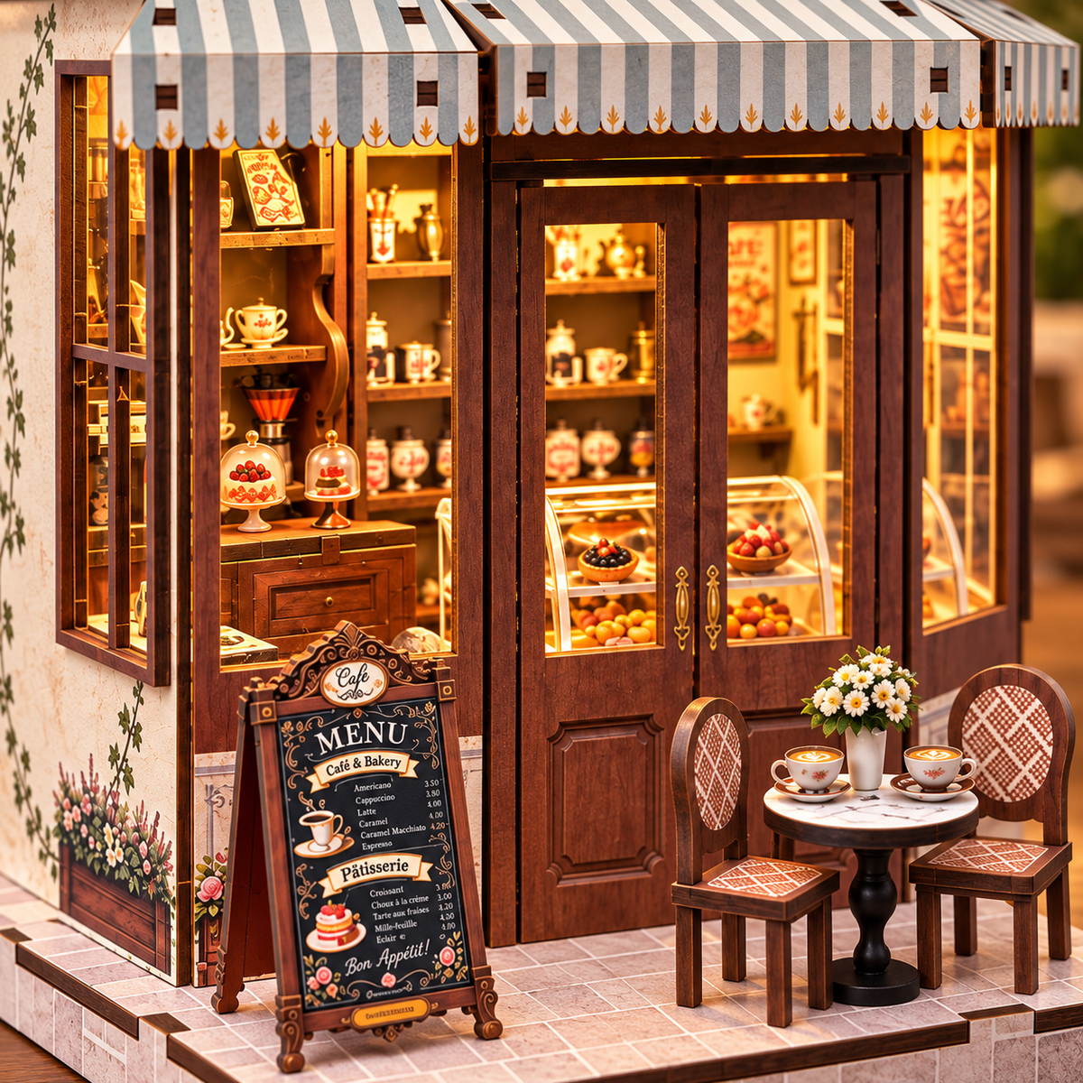 Roastery Cottage DIY Miniature Model Kit - 229 Pieces