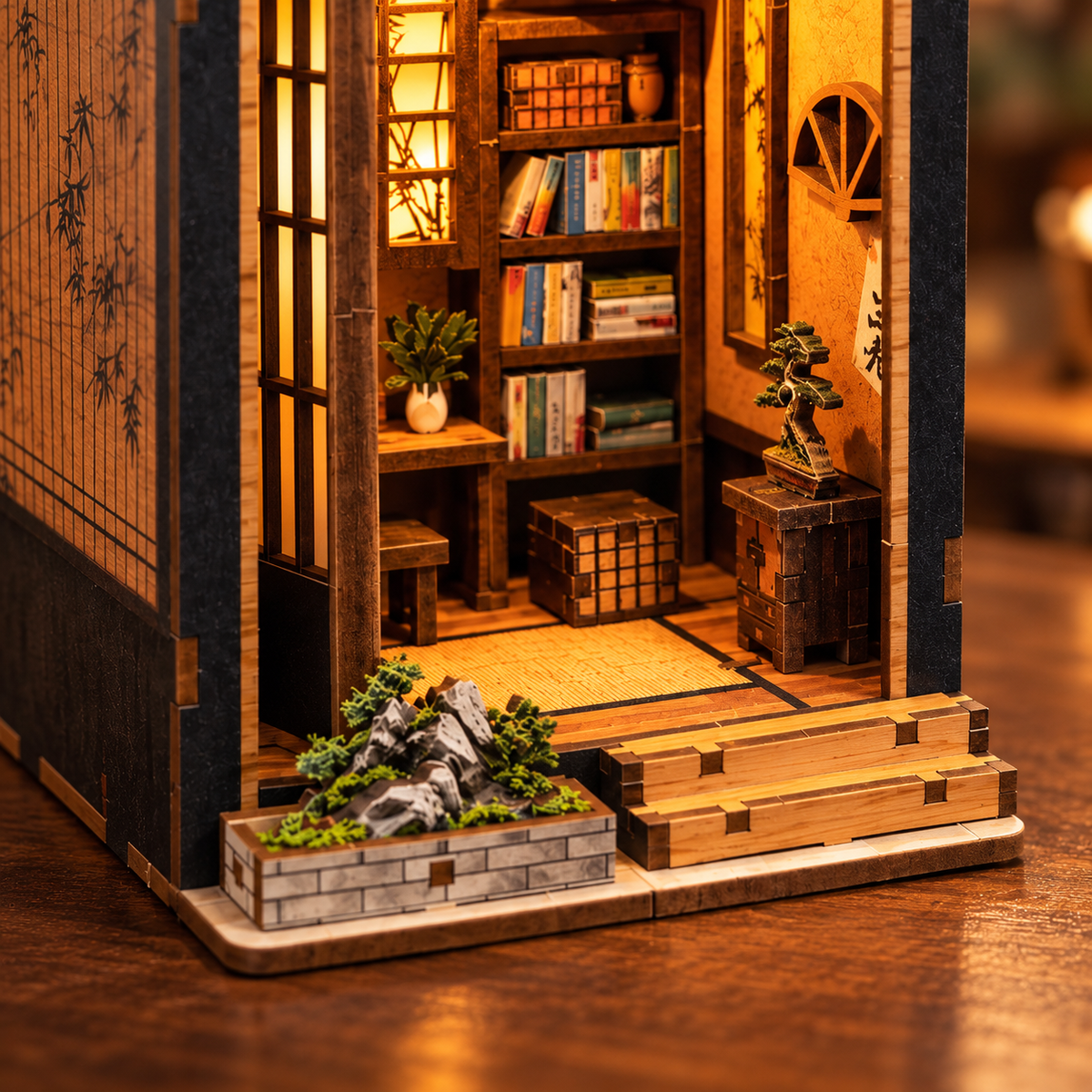 Bamboo Reverie DIY Miniature Book Nook Kit