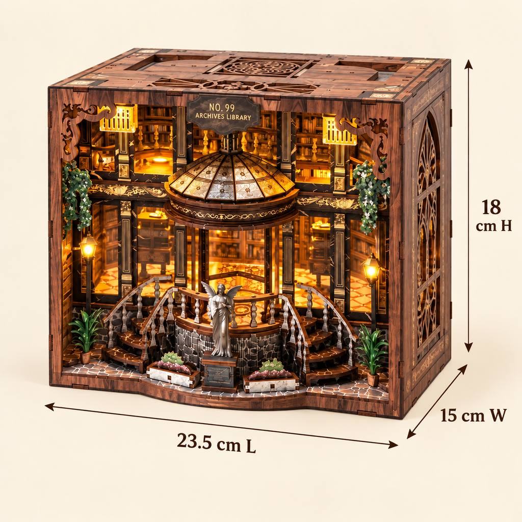 No.99 Archives Library DIY Miniature Model Kit