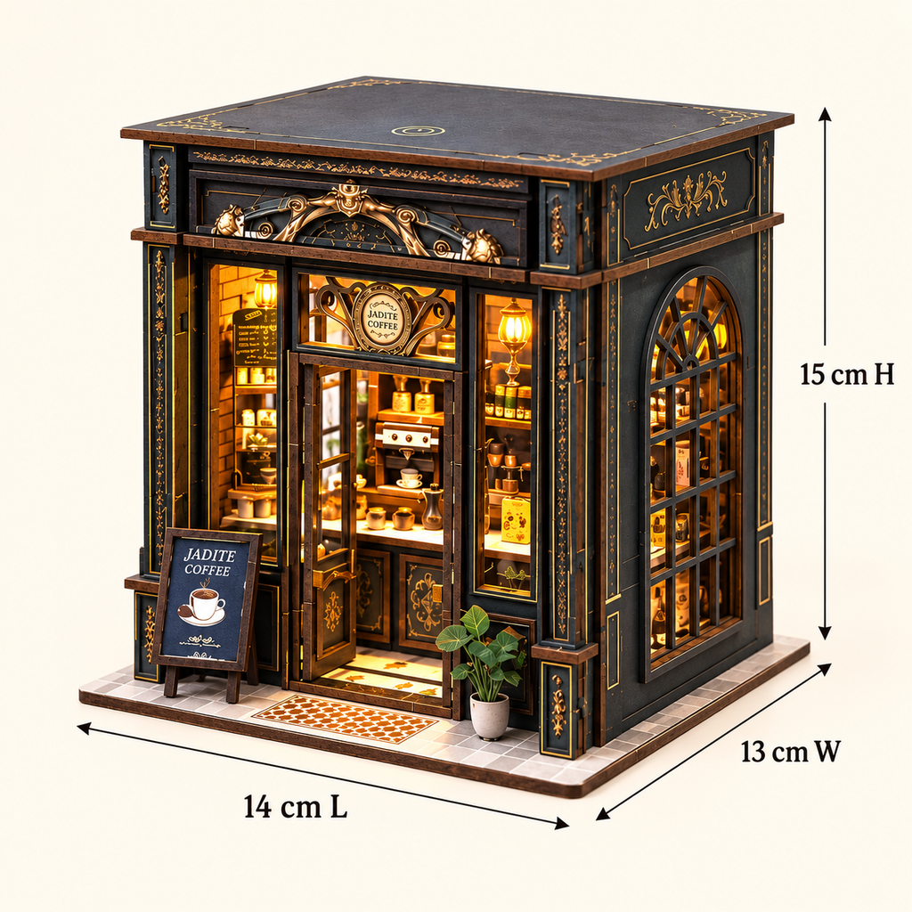 Jadeite Coffee House DIY Miniature Model Kit
