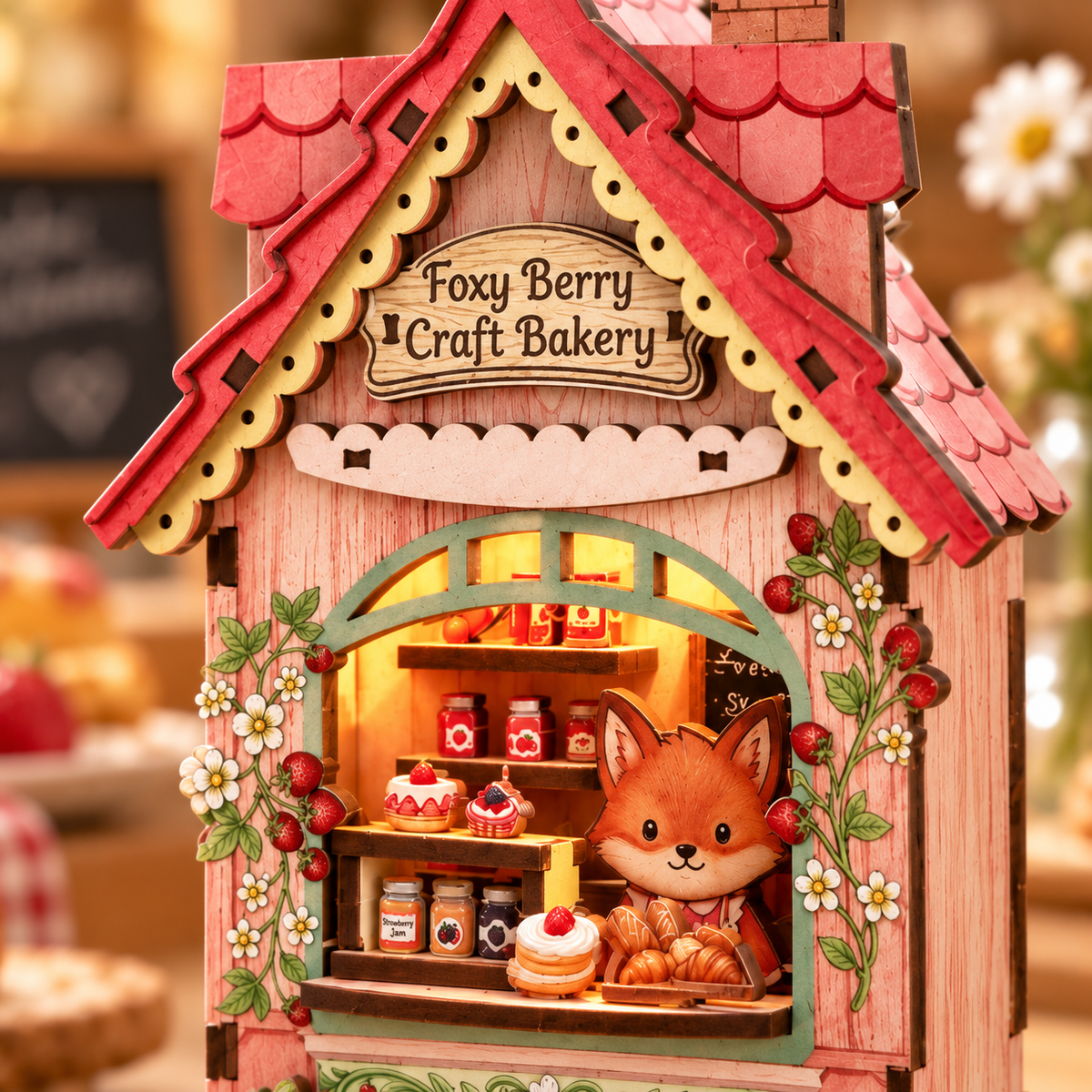 Foxy Berry Craft Bakery DIY Miniature Model Kit