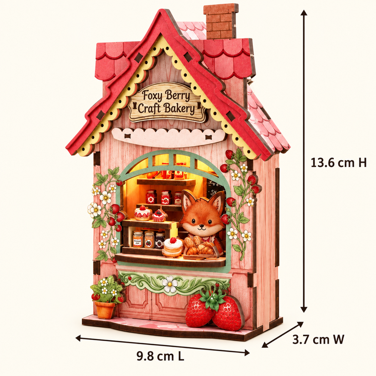 Foxy Berry Craft Bakery DIY Miniature Model Kit