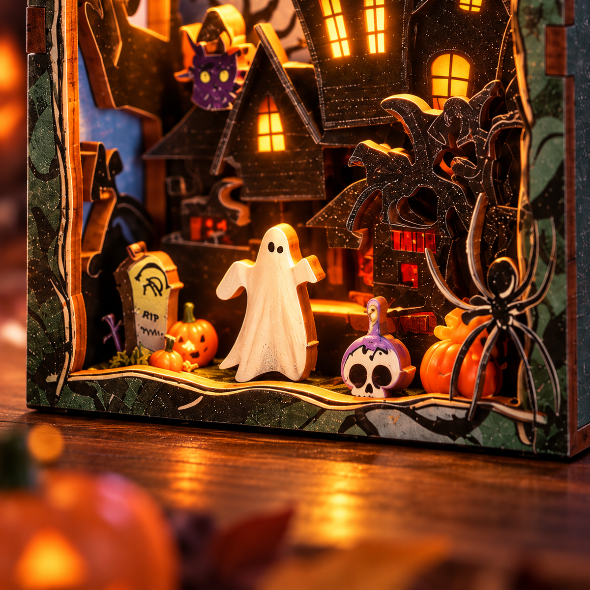 Witchy Night Frame DIY Miniature Model Kit