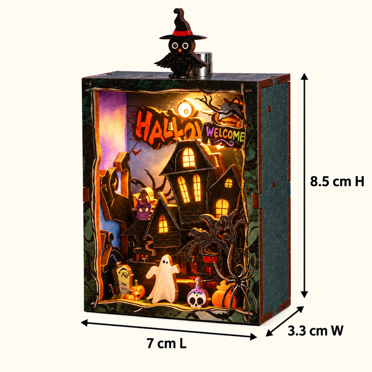 Witchy Night Frame DIY Miniature Model Kit