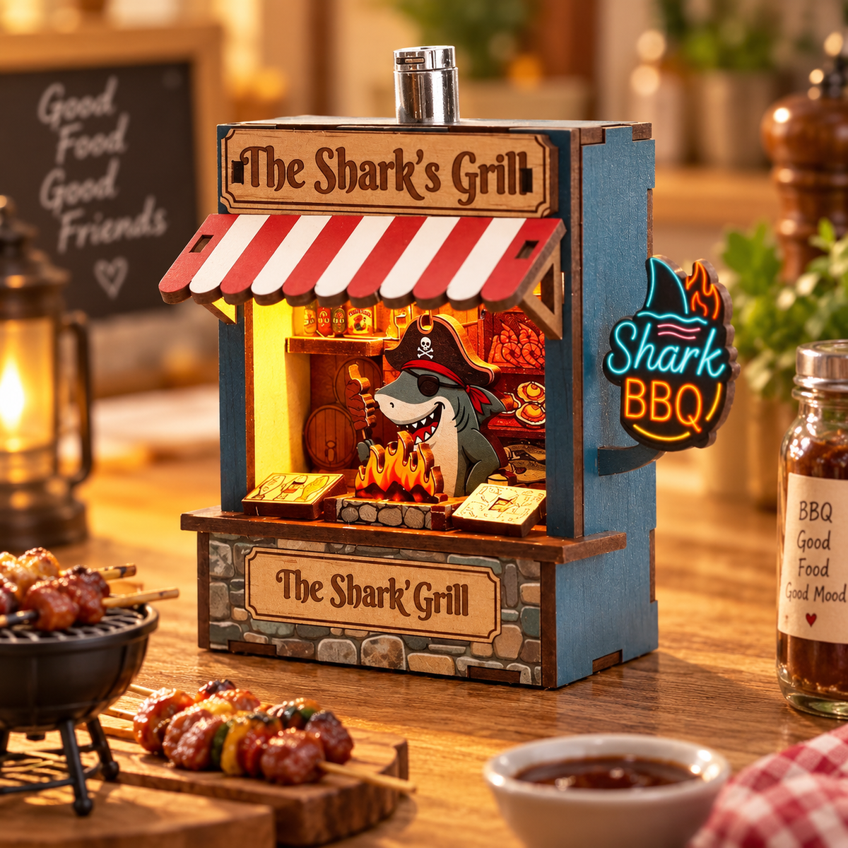 The Shark's Grill DIY Miniature Model Kit