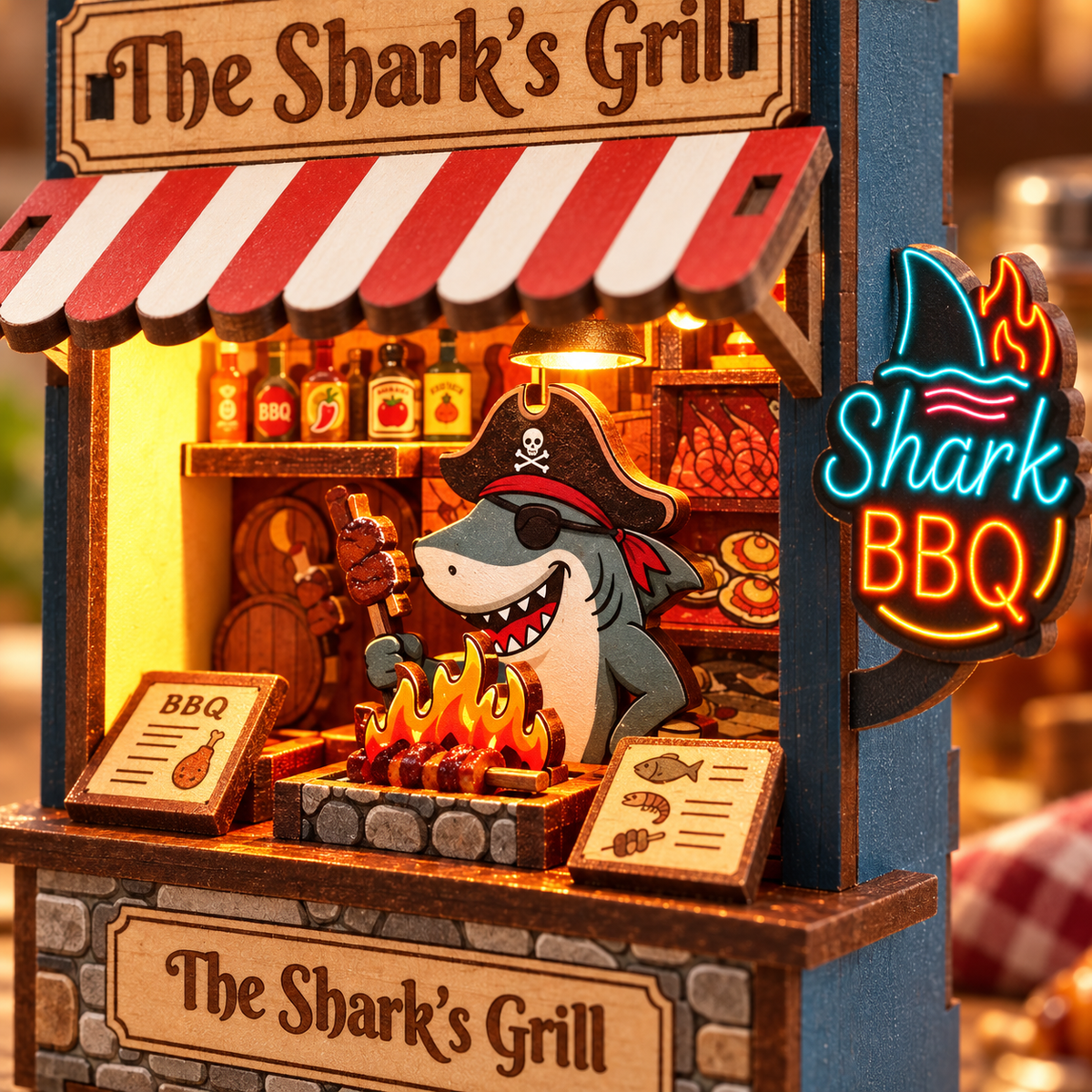The Shark's Grill DIY Miniature Model Kit