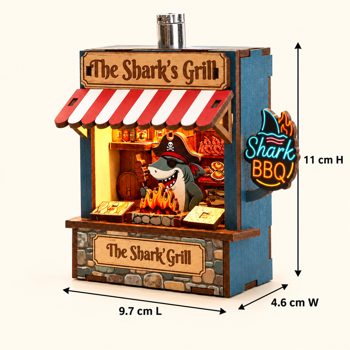 The Shark's Grill DIY Miniature Model Kit
