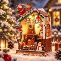 Kit de Modélisme Miniature DIY La Chaumière de Noël sous la Neige
