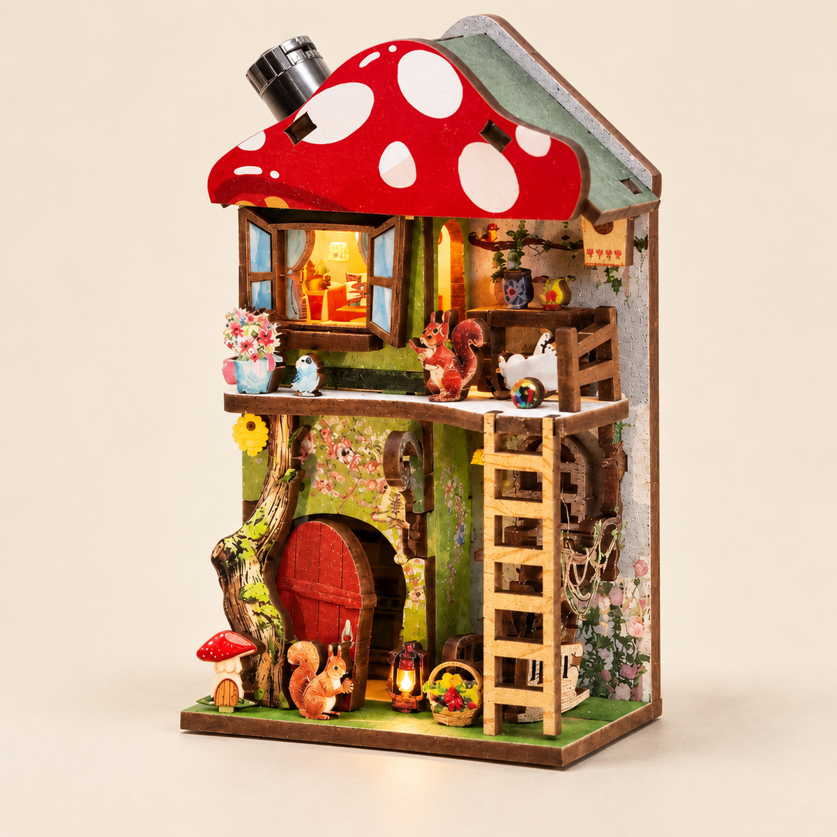 Forest Mushroom Cottage DIY Miniature Model Kit
