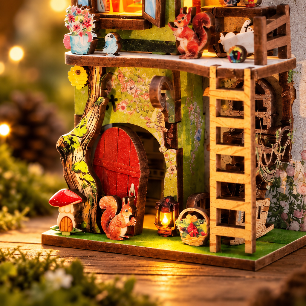 Forest Mushroom Cottage DIY Miniature Model Kit