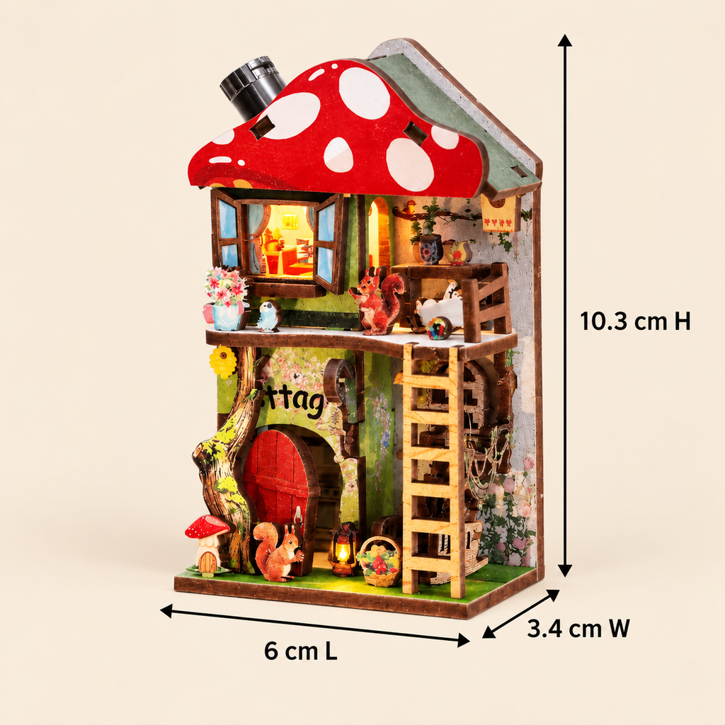 Forest Mushroom Cottage DIY Miniature Model Kit