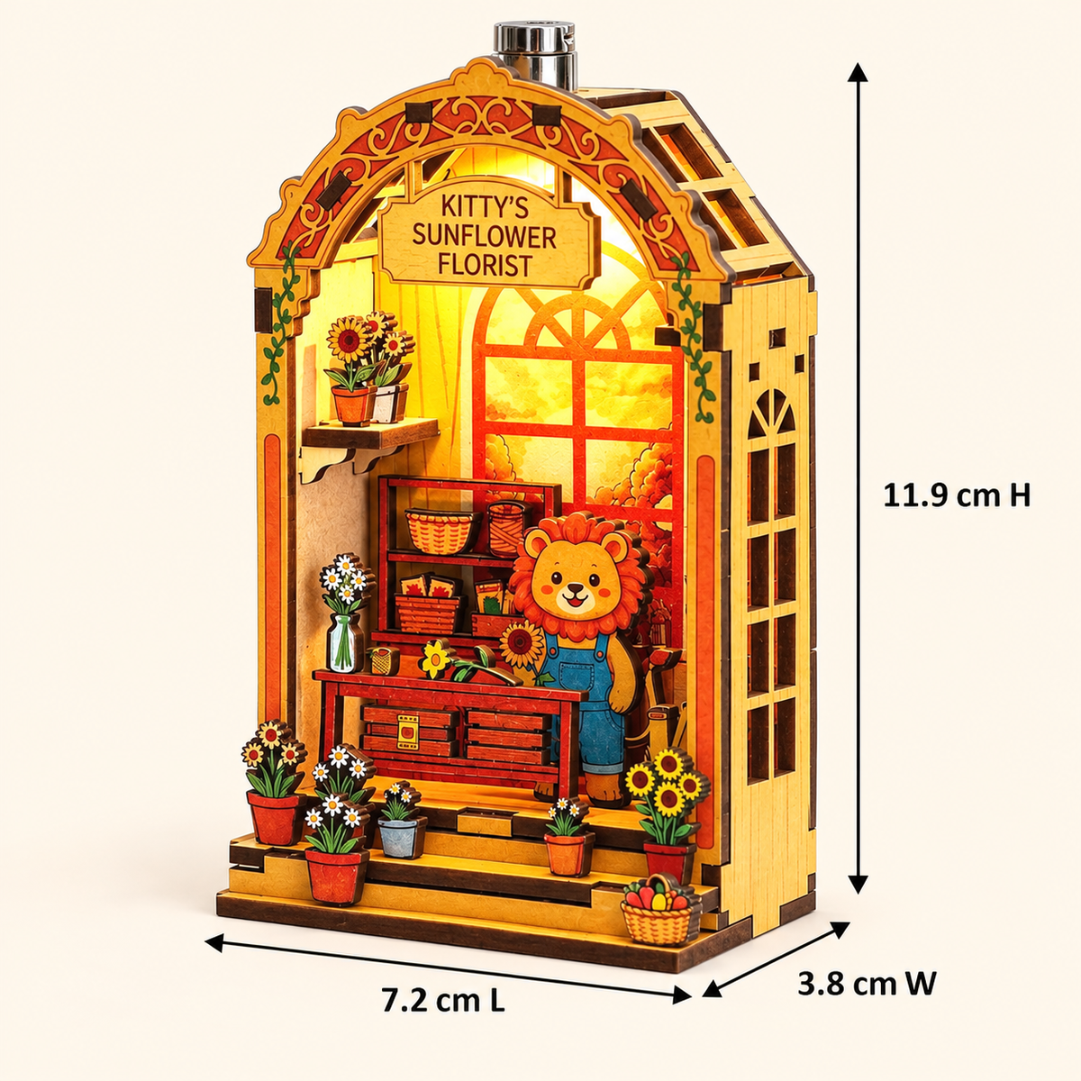 Kitty's Sunflower Florist DIY Miniature Model Kit