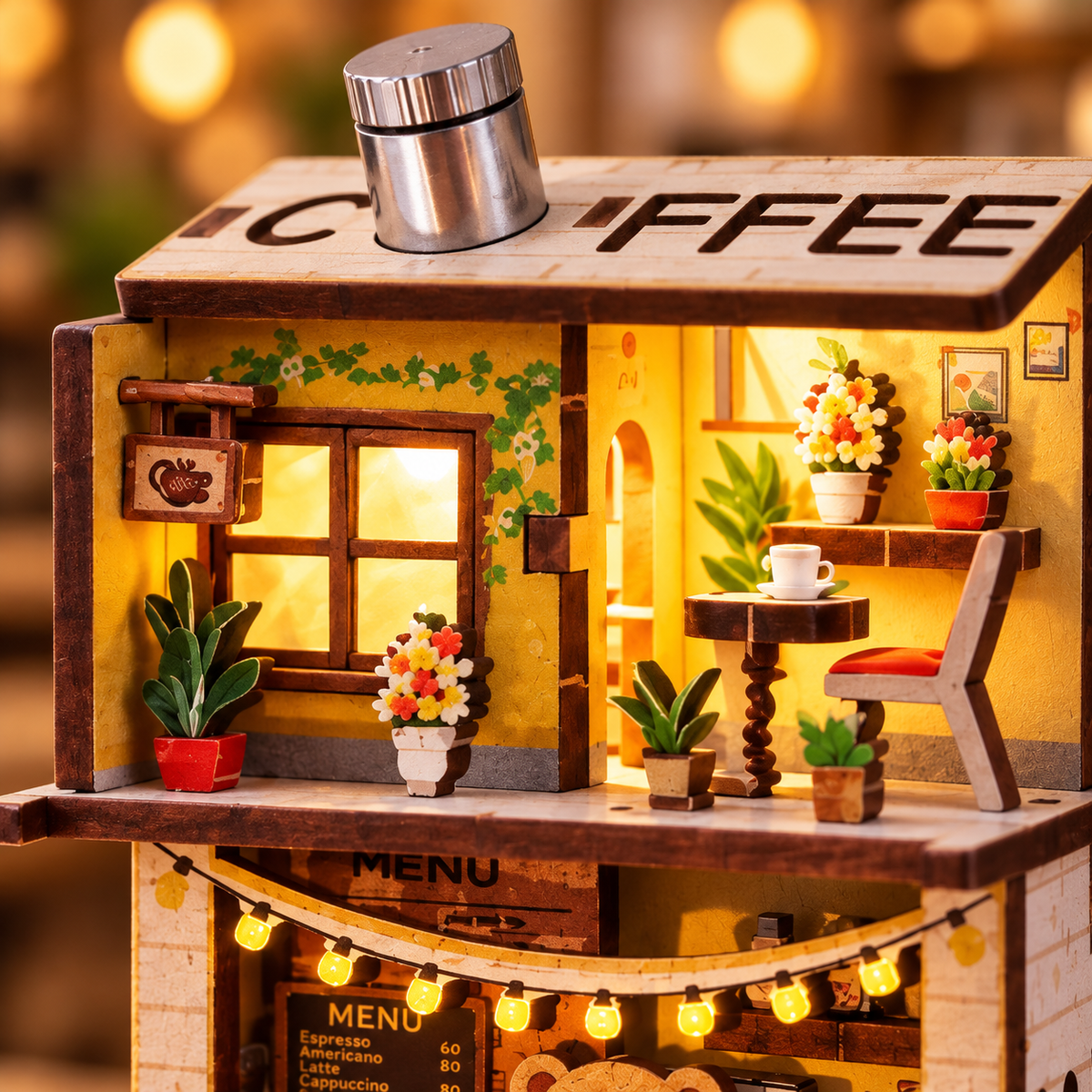 Cozy Bear Café DIY Miniature Model Kit