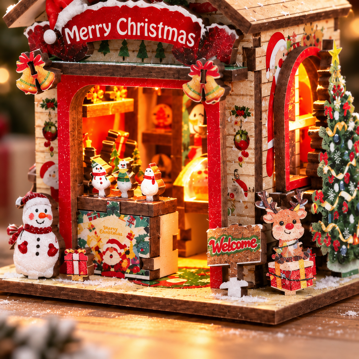 Christmas Treasure House DIY Miniature Model Kit