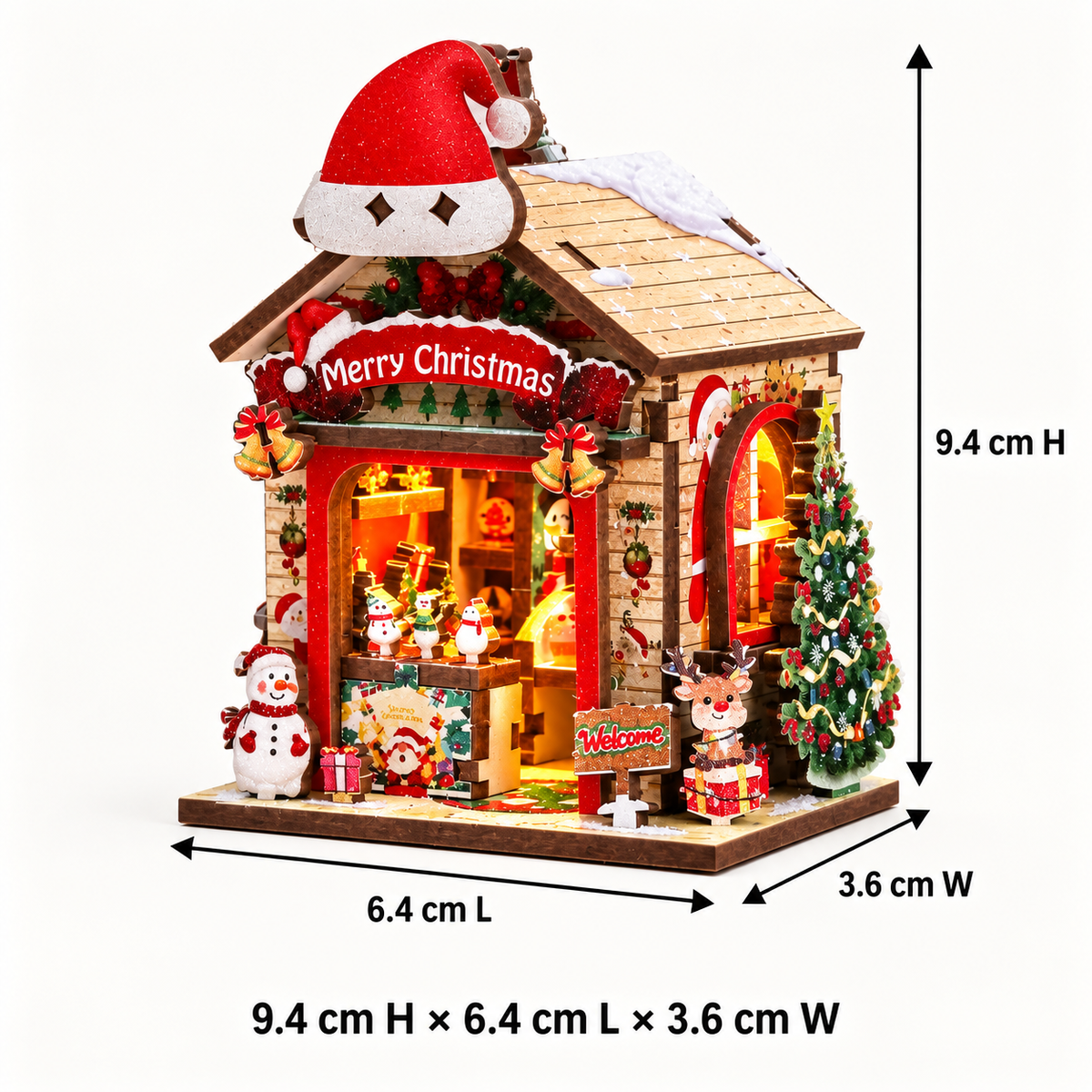Christmas Treasure House DIY Miniature Model Kit