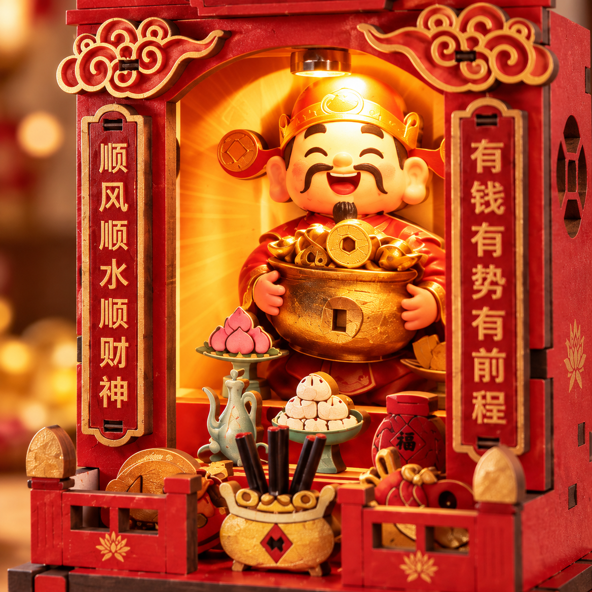 Fortune God Shrine DIY Miniature Model Kit
