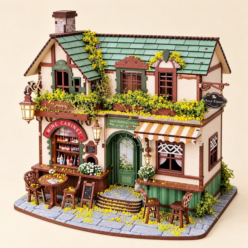 Forest Whisper Villa DIY Miniature Model Kit