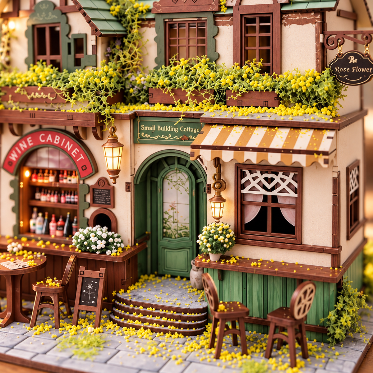 Forest Whisper Villa DIY Miniature Model Kit