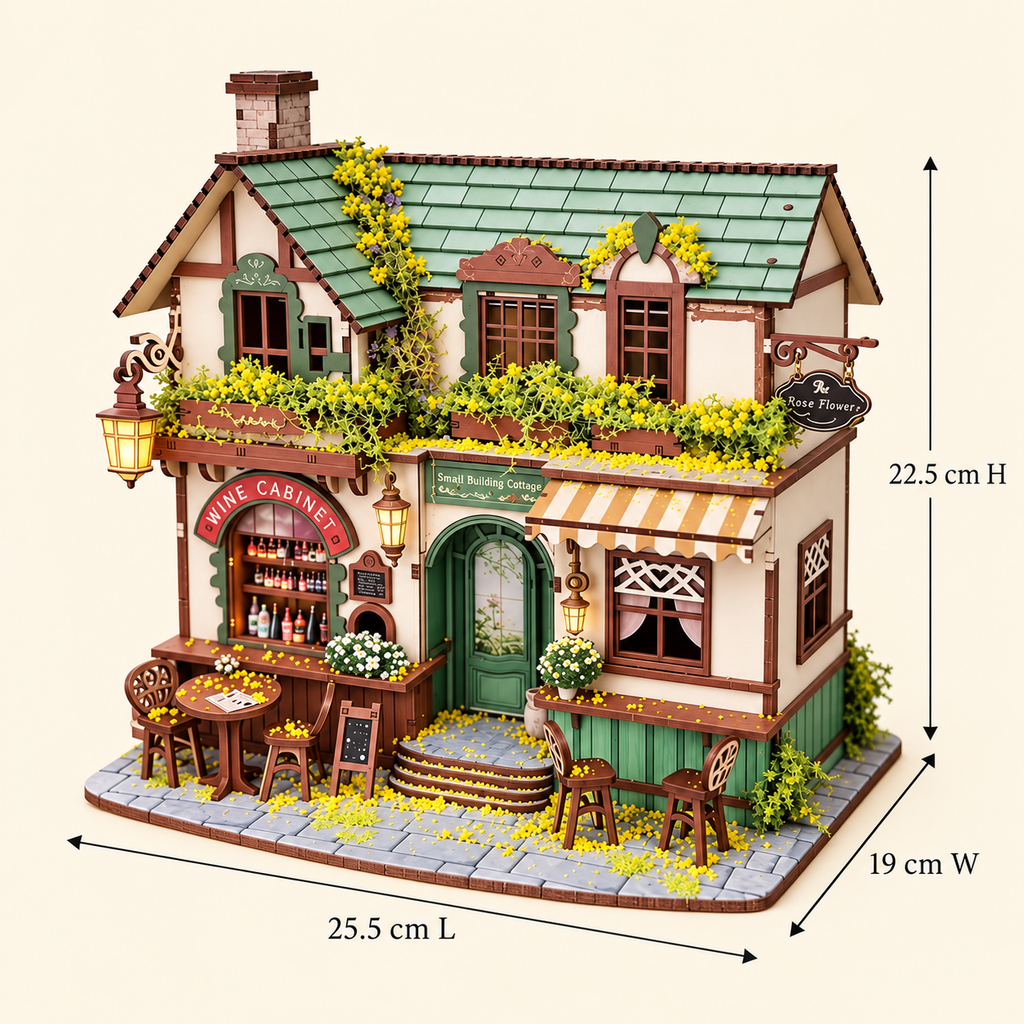 Forest Whisper Villa DIY Miniature Model Kit