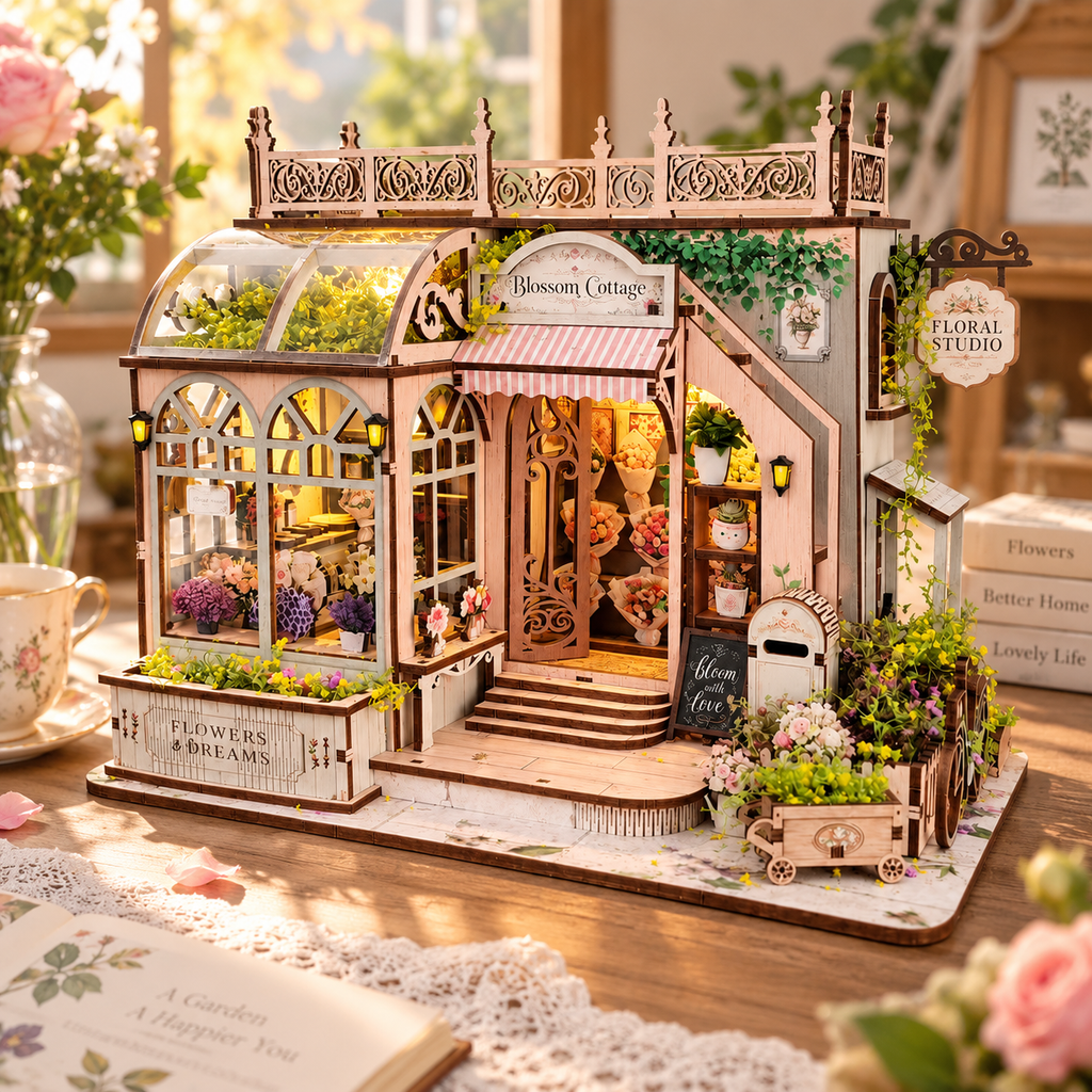 Blossom Cottage DIY Miniature Model Kit