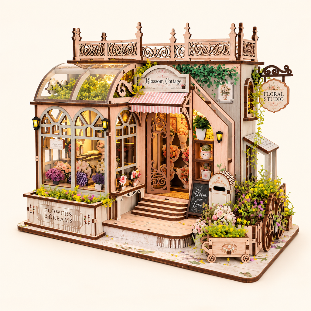 Blossom Cottage DIY Miniature Model Kit