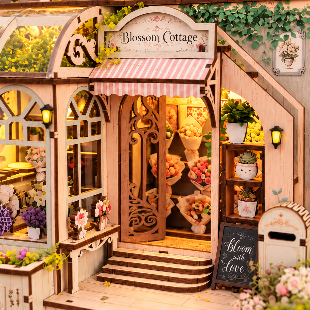 Blossom Cottage DIY Miniature Model Kit