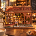 Corner Croissant Bread Shop DIY Miniature Model Kit