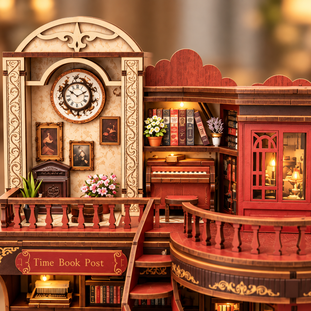 Time Book Post DIY Miniature Model Kit