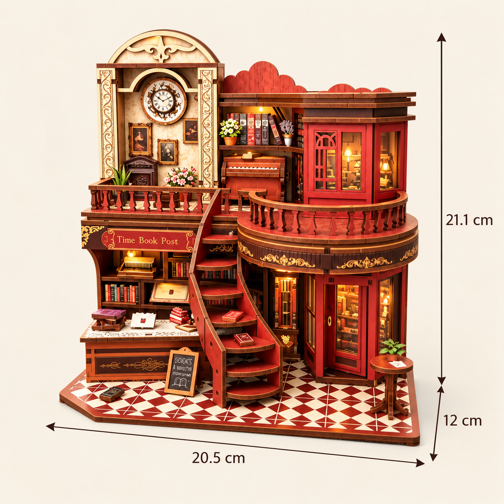 Time Book Post DIY Miniature Model Kit