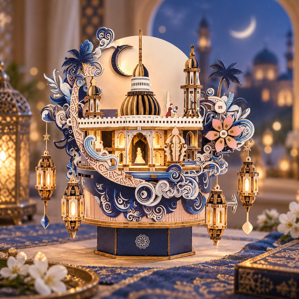 Dream Castle Music Box DIY Miniature Model Kit