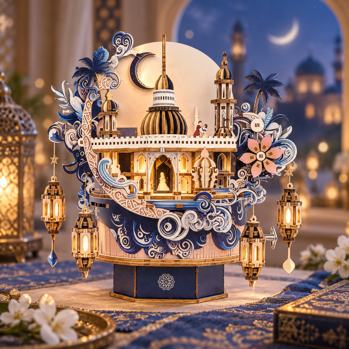 Dream Castle Music Box DIY Miniature Model Kit