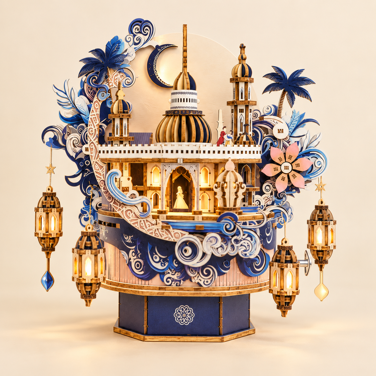 Dream Castle Music Box DIY Miniature Model Kit