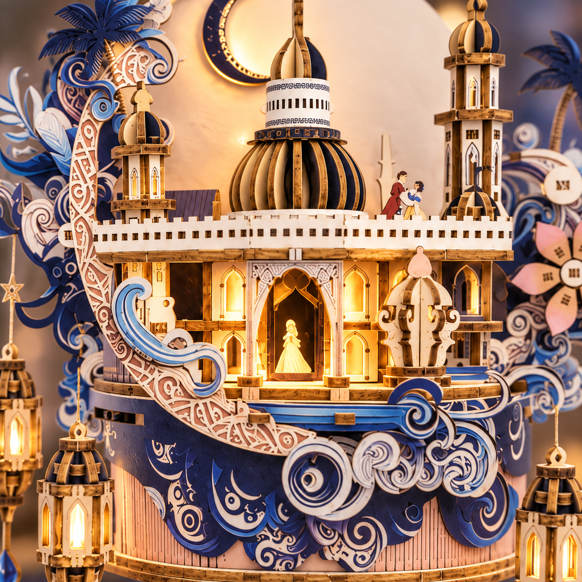 Dream Castle Music Box DIY Miniature Model Kit