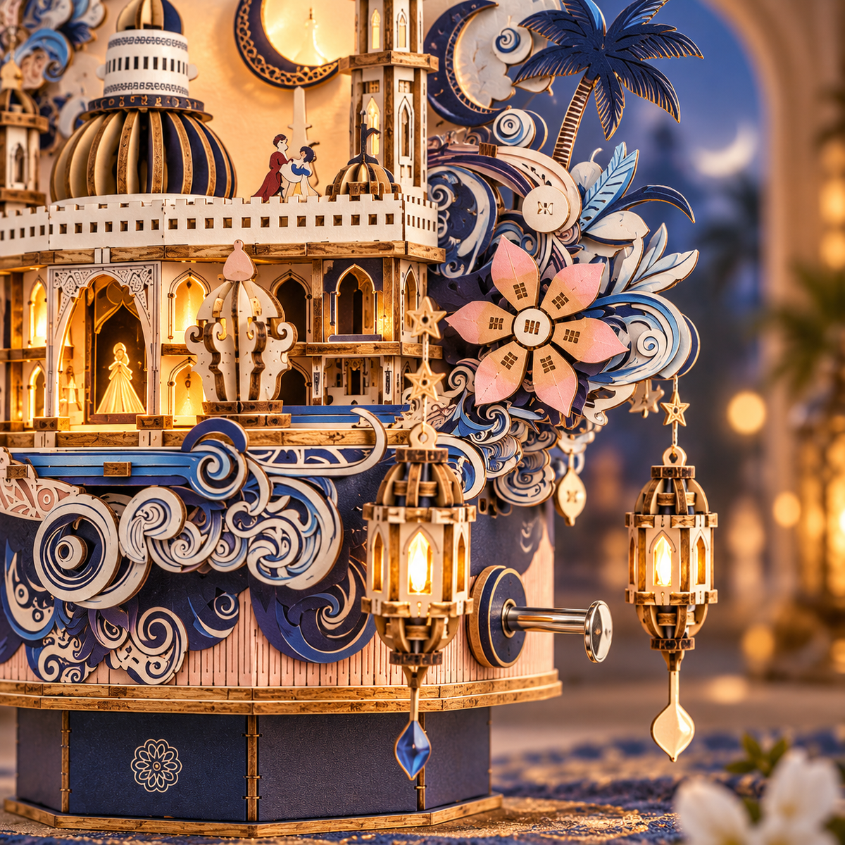 Dream Castle Music Box DIY Miniature Model Kit