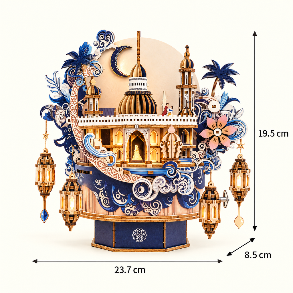 Dream Castle Music Box DIY Miniature Model Kit