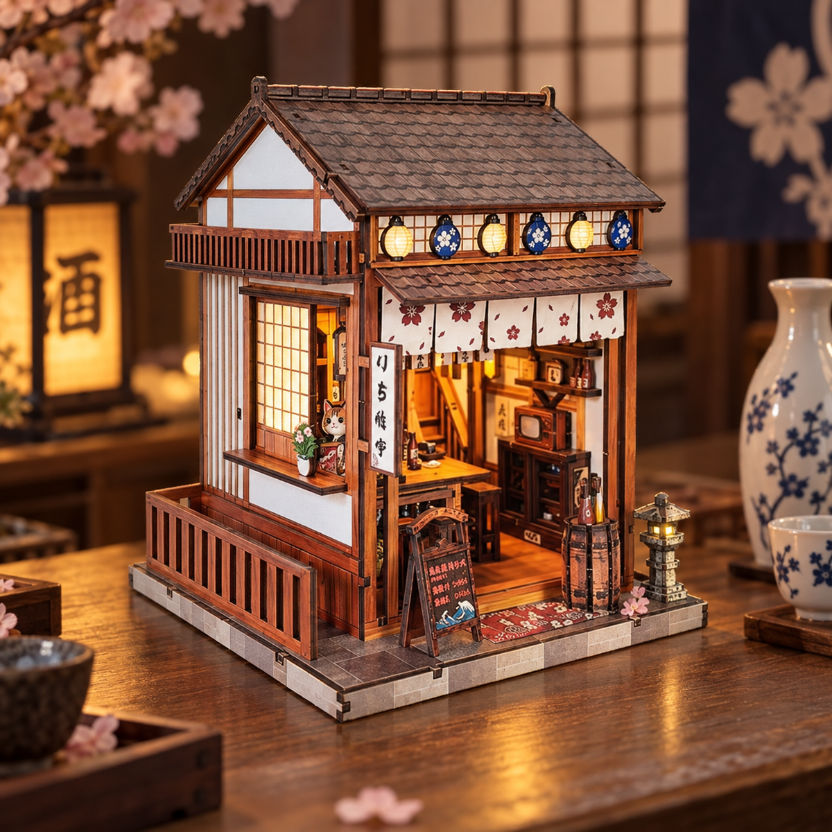 Sakura Sake Bar DIY Miniature Model Kit