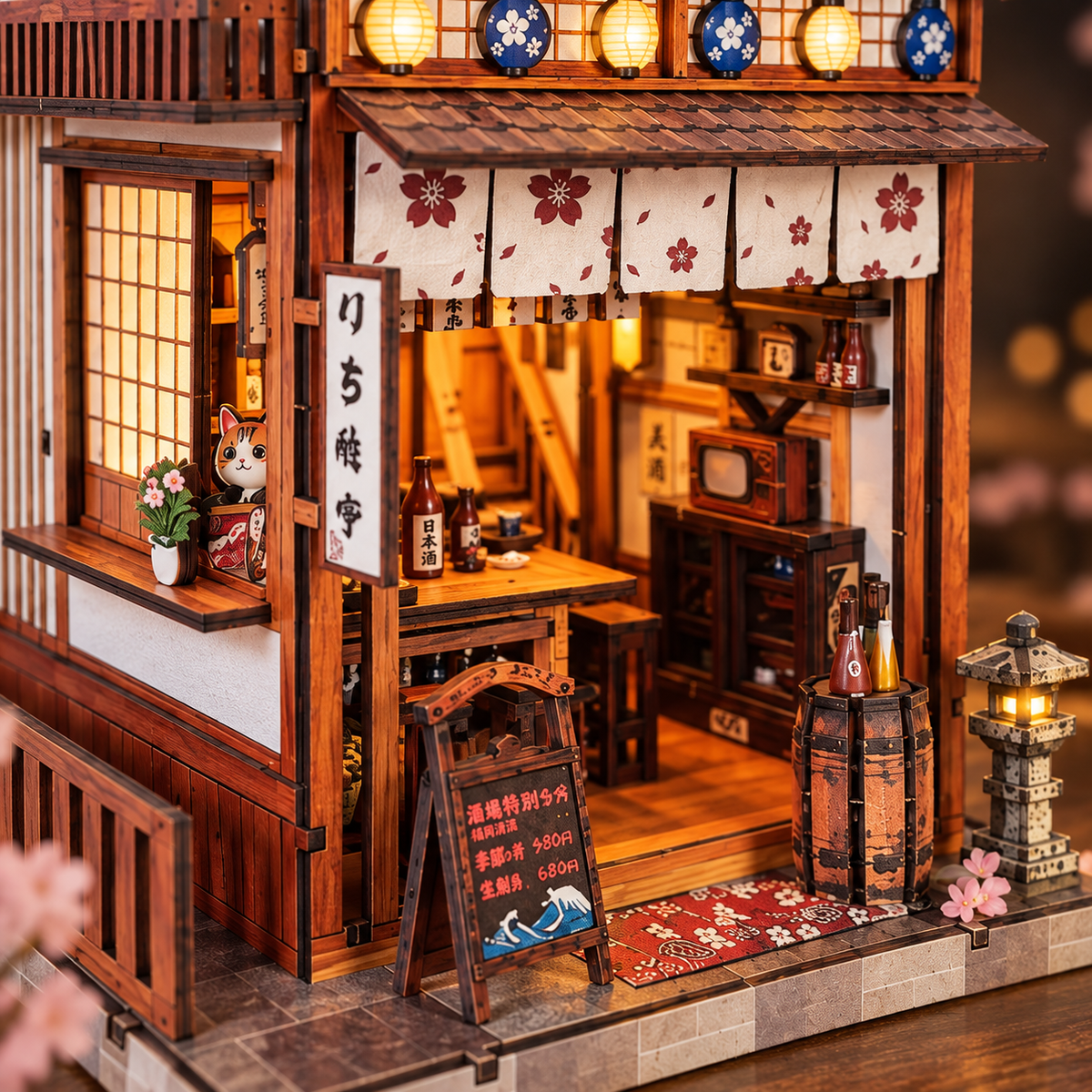 Sakura Sake Bar DIY Miniature Model Kit