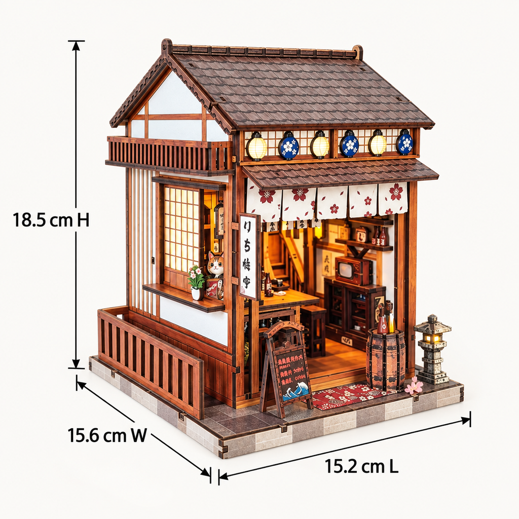 Sakura Sake Bar DIY Miniature Model Kit