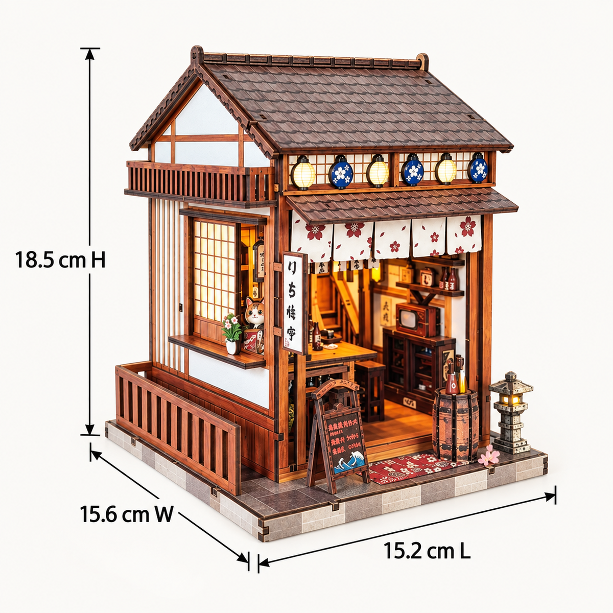 Sakura Sake Bar DIY Miniature Model Kit