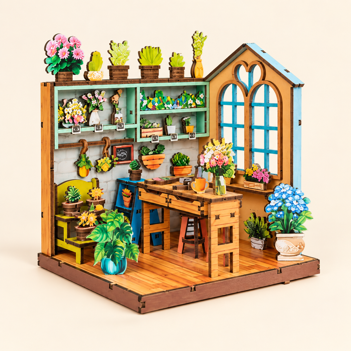Corner of the Flower Shop DIY Miniature Model Kit