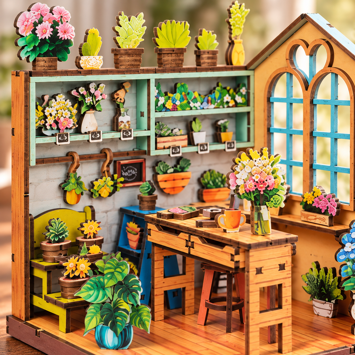 Corner of the Flower Shop DIY Miniature Model Kit