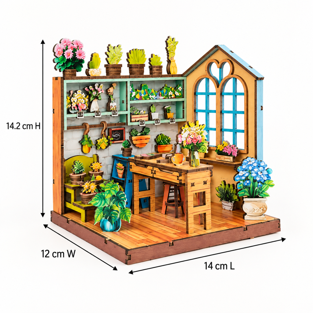 Corner of the Flower Shop DIY Miniature Model Kit