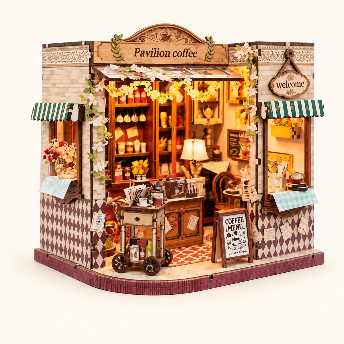 Leisure Pavilion Coffee House DIY Miniature Model Kit
