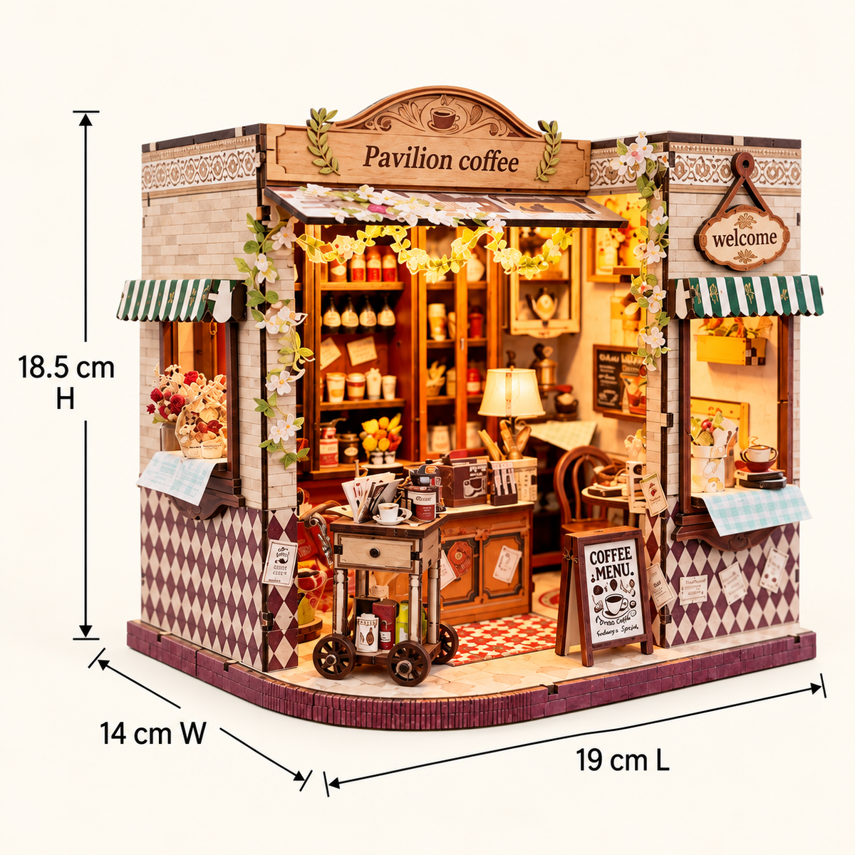 Leisure Pavilion Coffee House DIY Miniature Model Kit