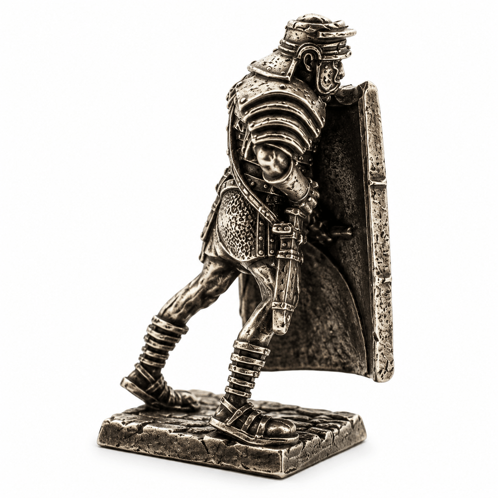 Archers & Shield Warrior – Set of 3 White Brass Miniatures