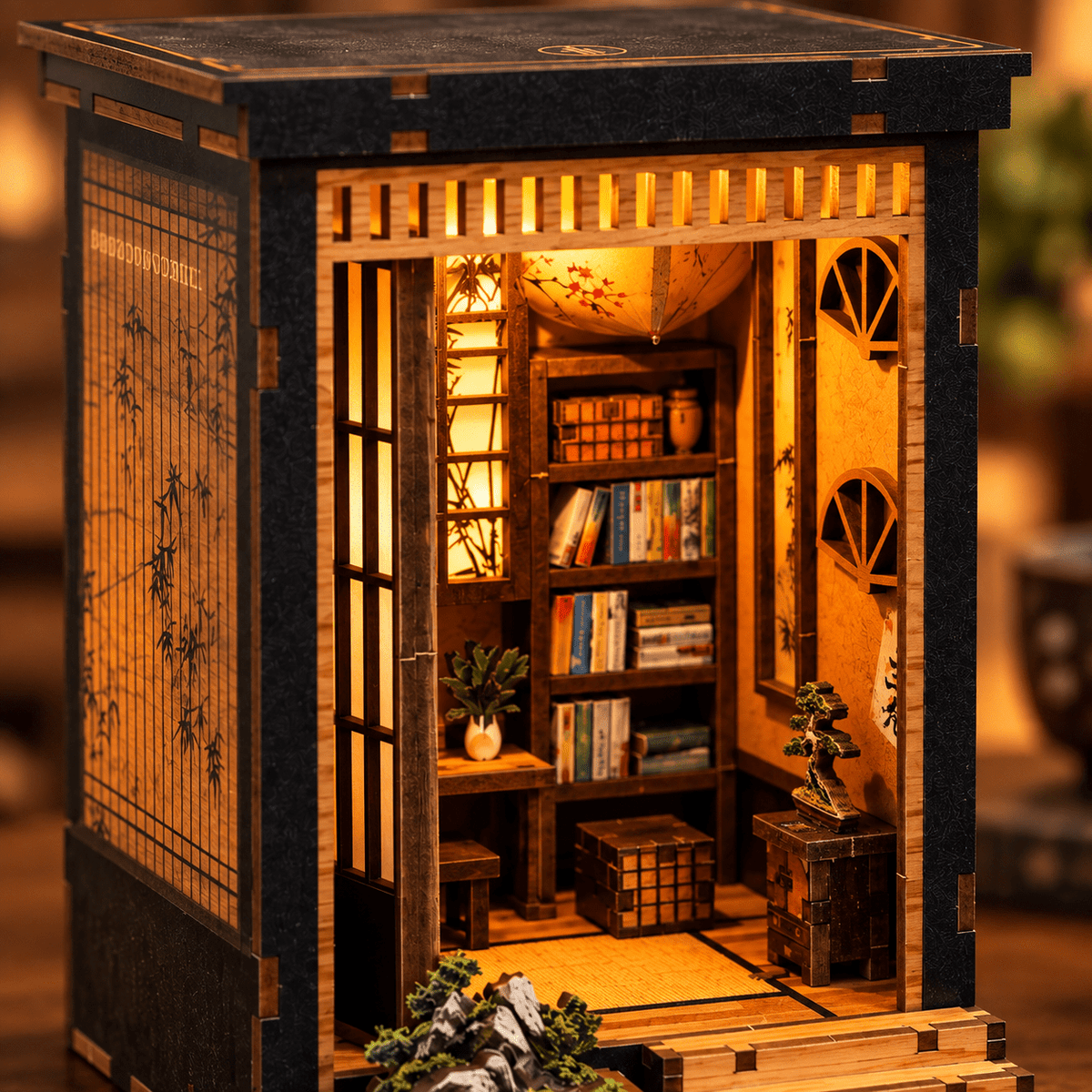 Bamboo Reverie DIY Miniature Book Nook Kit - Little Relic Studio