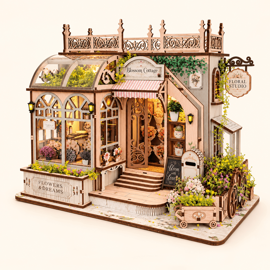 Blossom Cottage DIY Miniature Model Kit